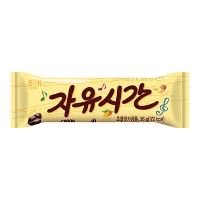 Шоколадный батончик «Choco Free time» HAITAI 36гр., Корея