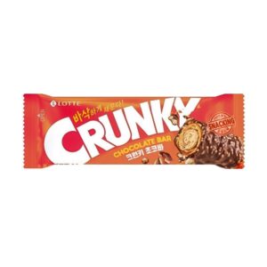 Хрустящий батончик Crunky с рисовыми хлопьями «Chocolate Bar» Lotte 30гр., Корея