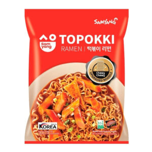 Лапша б/п «Topokki Ramen» со вкусом курицы и соуса топокки Samyang 80гр., Корея