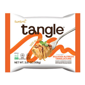 Лапша б/п фетучини бульгоги в остро-сладком соусе Tangle Samyang 108гр., Корея