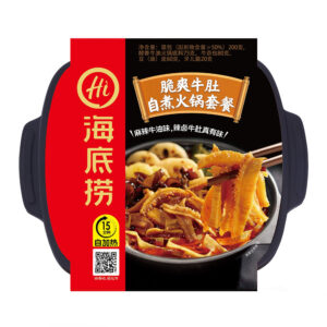 Лапша саморазогревающаяся с говяжьим рубцом Haidilao HotPot 705гр., Китай