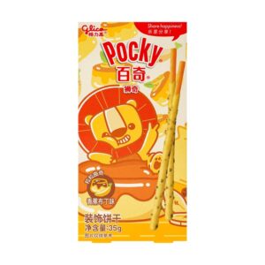 Бисквитные палочки POCKY «ANIMALS» со вкусом бананового пудинга Glico 35гр., Китай