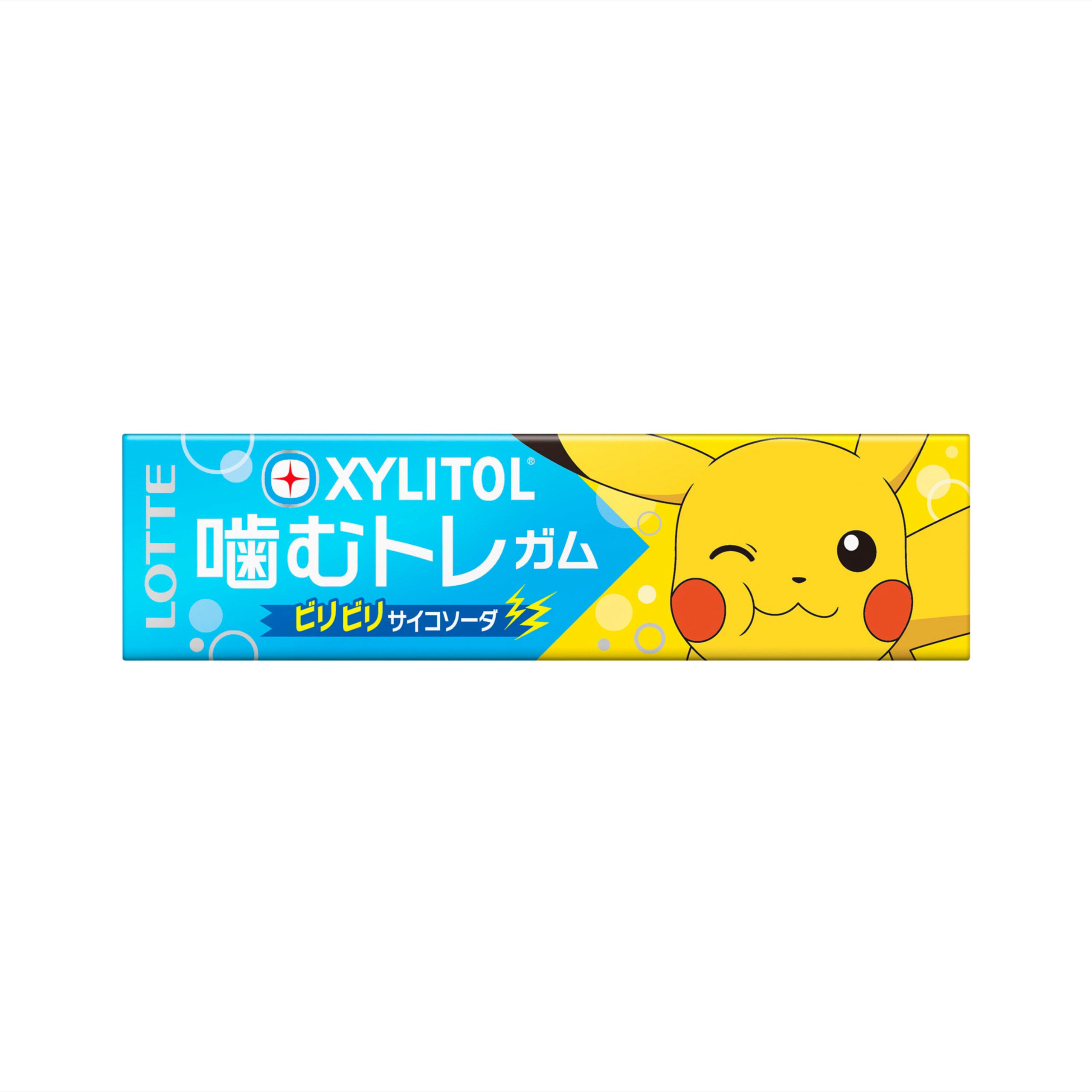 Жевательная резинка «Bilibili Psycho Soda» со вкусом содовой Xylitol Lotte 30гр., Япония