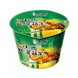 Лапша б/п в стакане со вкусом курицы и грибов Kang Shi Fu 108гр., Китай