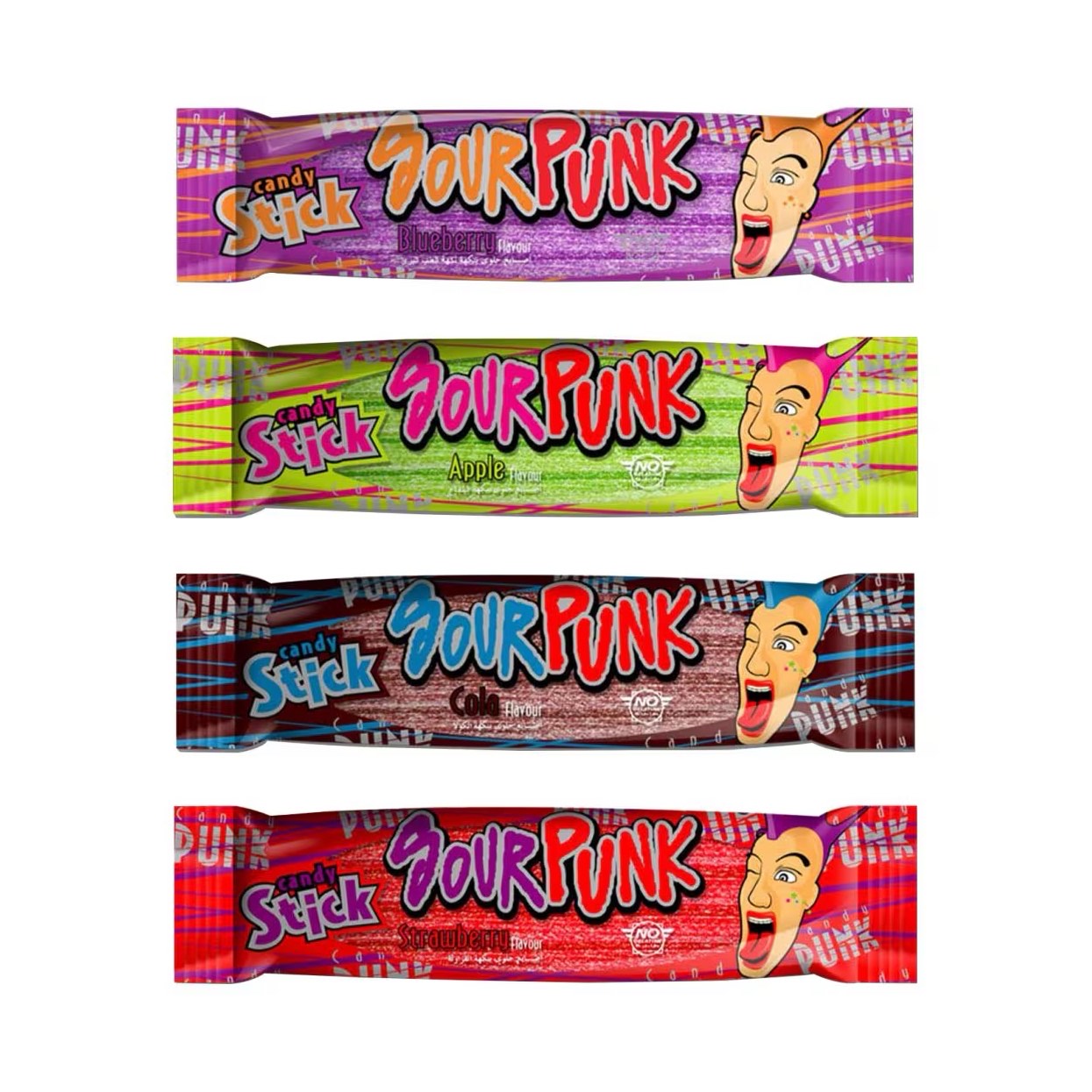 Мармелад жевательный в ассортименте Sour Punk Stick 40гр., Корея