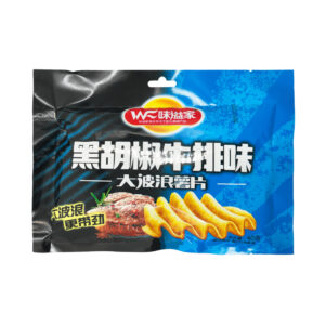 Чипсы рифленые со вкусом стейка рибай Weiyijia Big Wave 36гр., Китай