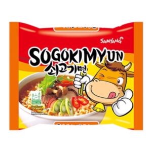 Лапша б/п со вкусом говядины и овощей «Sogokimyun» Samyang 120гр., Корея
