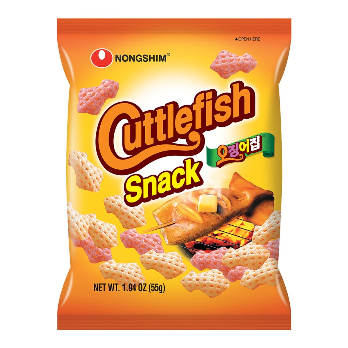 Чипсы с кальмаром Nongshim 55гр., Корея