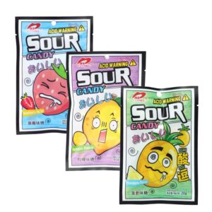Кислые конфеты Luxing Sour Candy в ассортименте 20гр., Китай
