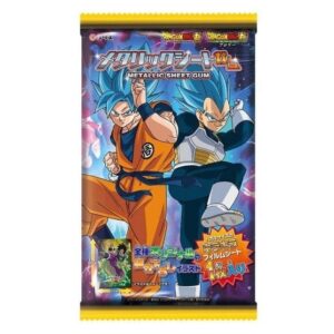 Жевательная резинка «Dragon Ball Metal Sheet» со вкусом содовой + карточкой героя Coris 15гр., Япония