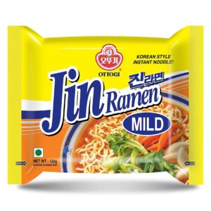 Лапша б/п Jin Ramen (Mild) со вкусом грибов Ottogi 120гр., Корея