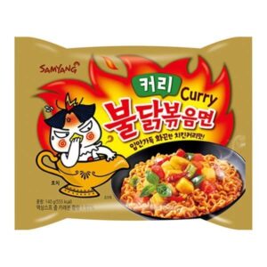 Лапша б/п со вкусом острой курицы в соусе карри Samyang 140гр., Корея