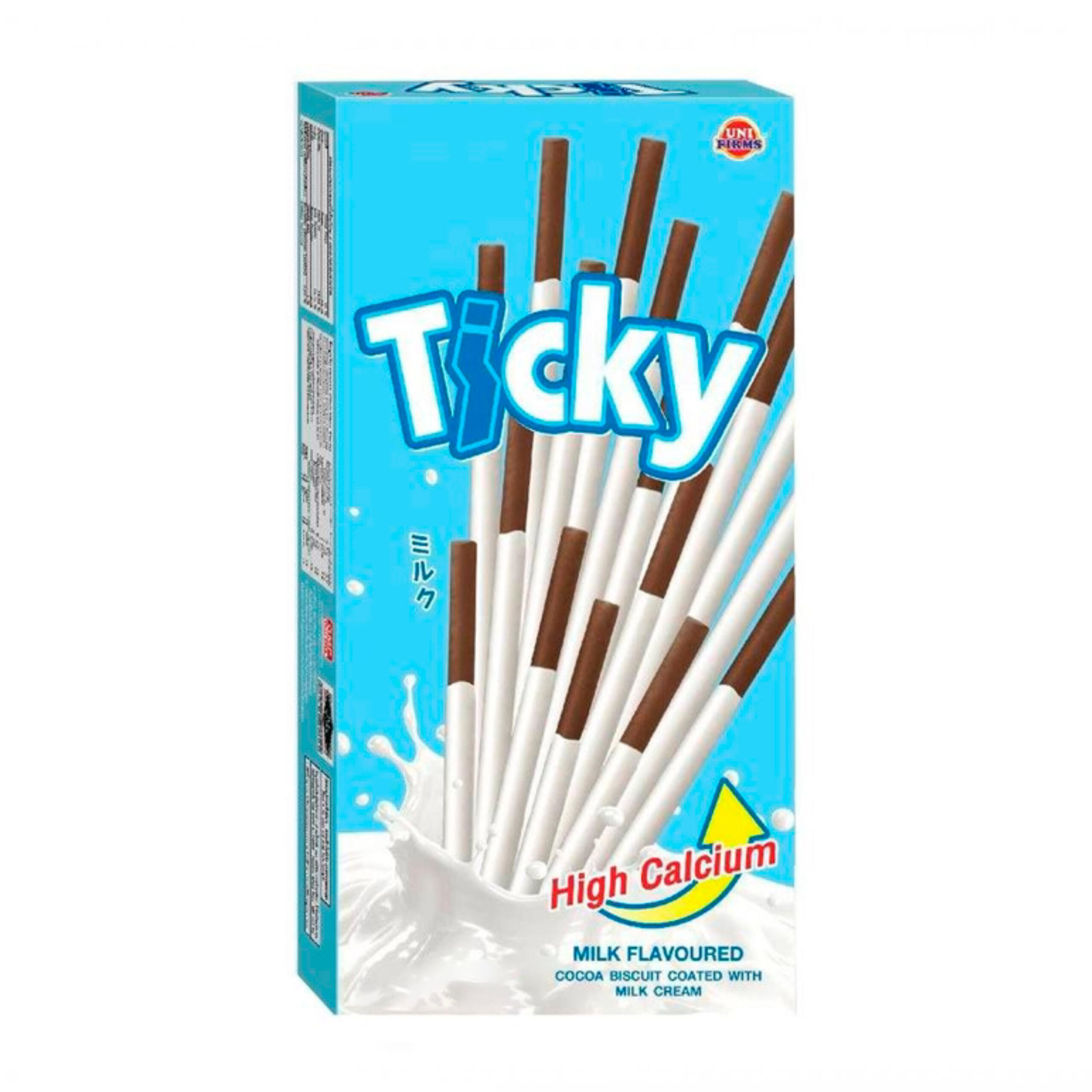 Бисквитные палочки с молочным вкусом Ticky 40гр., Таиланд