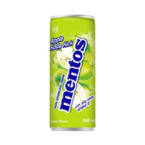 Газированный напиток со вкусом яблока Mentos 240мл., Корея