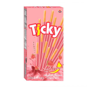 Бисквитные палочки со вкусом клубники Ticky 40гр., Таиланд