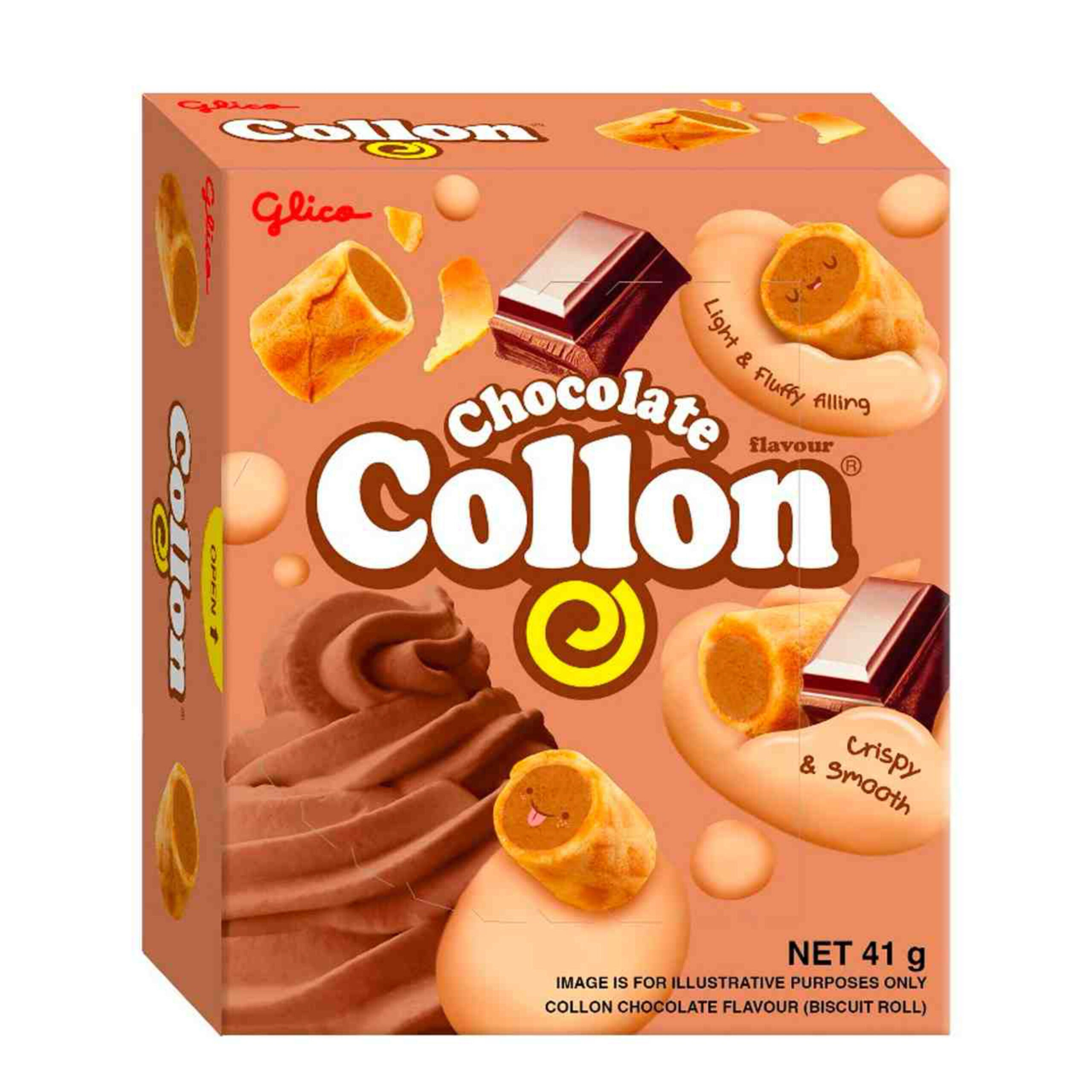 Бисквитные рулетики со вкусом шоколада Collon 41гр., Таиланд