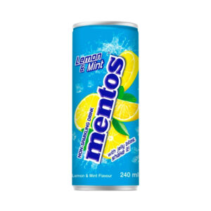Газированный напиток со вкусом лимона и мяты Mentos 240мл., Корея