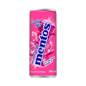 Газированный напиток со вкусом фруктовый микс Mentos 240мл., Корея