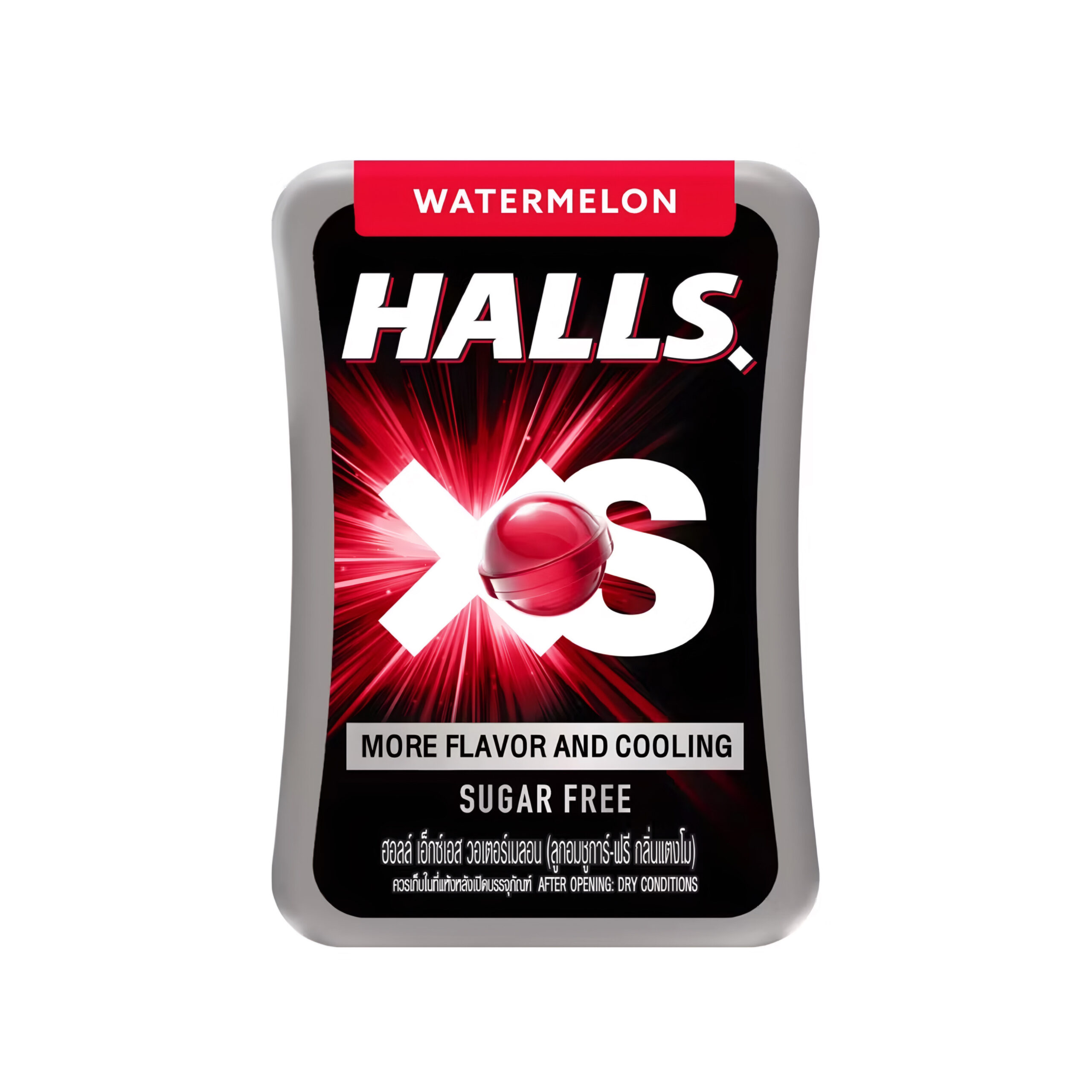 Леденцы арбуз без сахара Halls XS Sugar Free 13,8гр., Таиланд