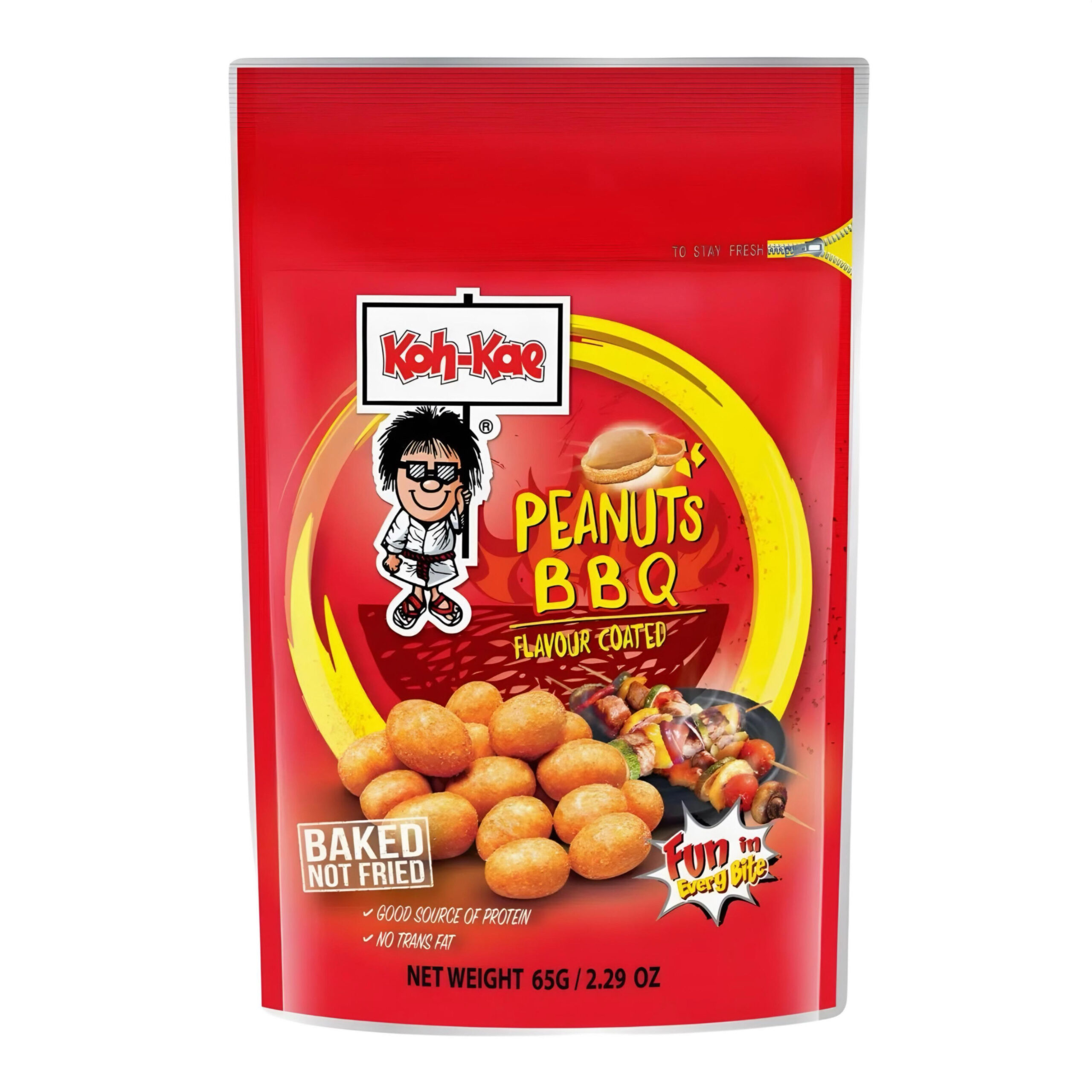 Обжаренный арахис в панировке со вкусом барбекю Koh-Kae 90 гр., Таиланд