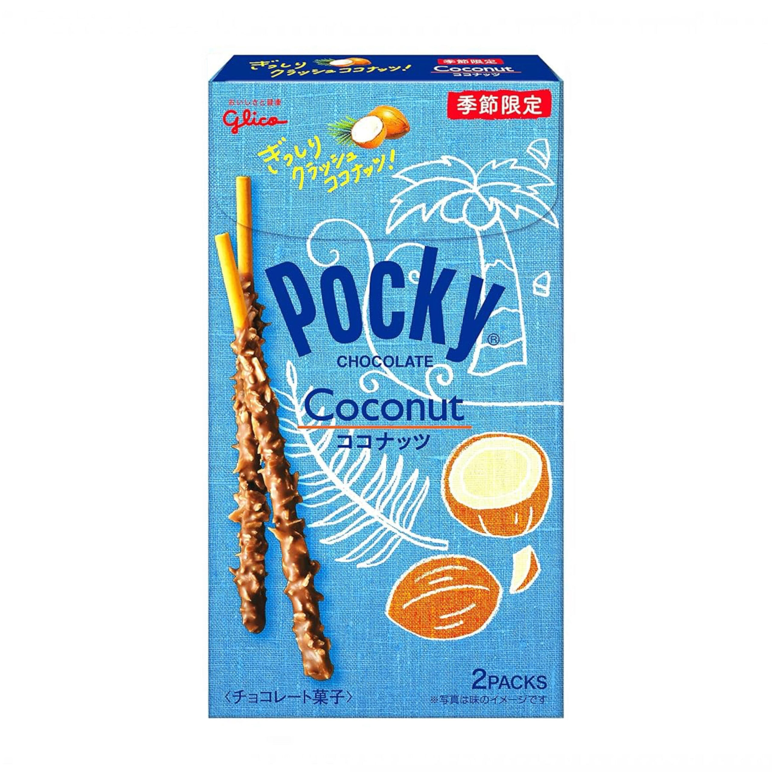 Палочки шоколадные Pocky кокос в шоколаде Glico 44,2гр., Япония