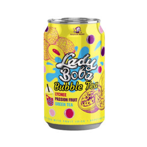 Чай со вкусом личи и маракуйя «Lady Boba» Bubble Tea Madam Hong 320мл., Тайвань