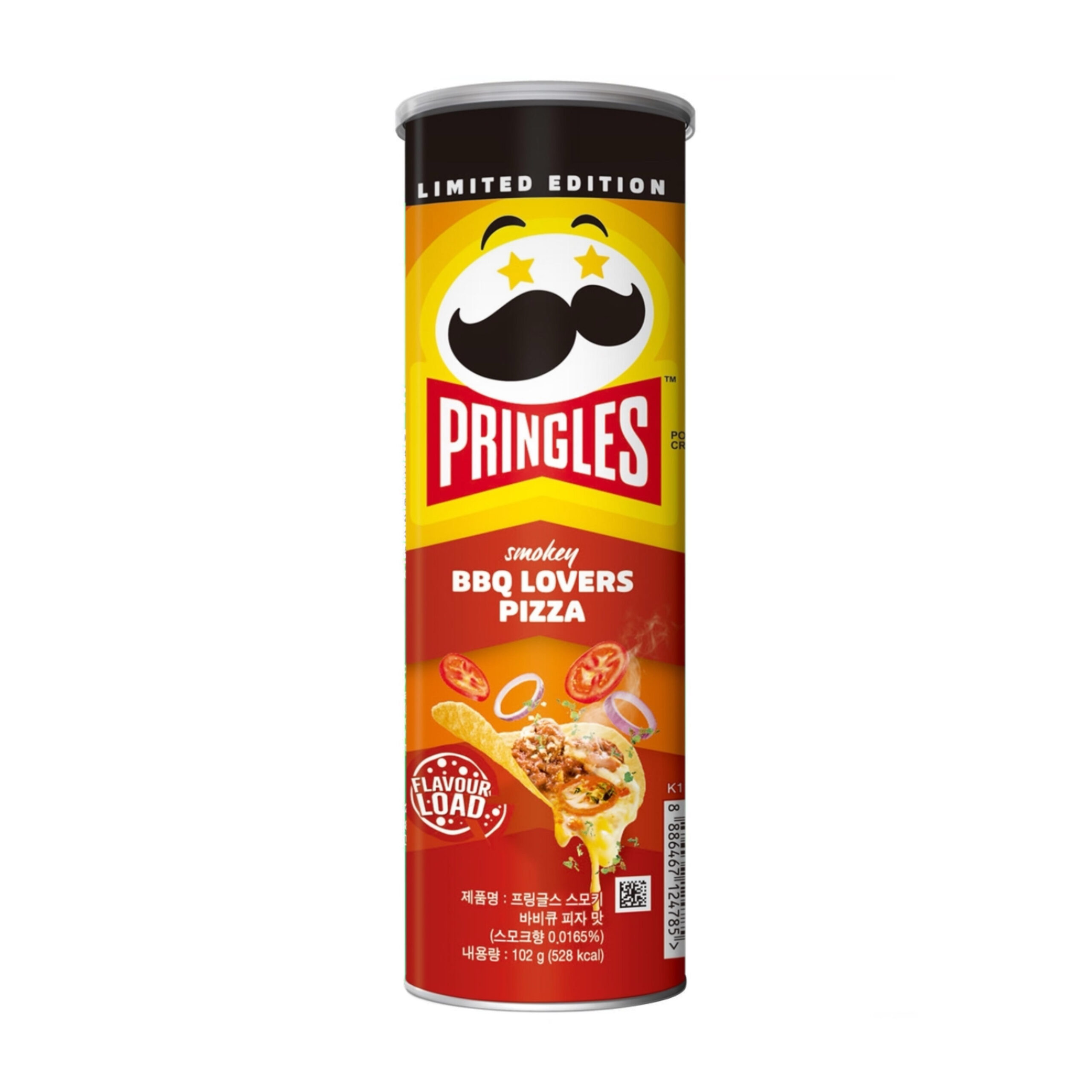 Картофельные чипсы пицца для любителей барбекю Pringles 102гр., Корея