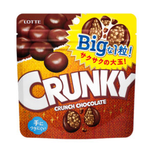 Шоколад кранки хрустящий «Crunky Big Pouch» Lotte 72гр., Корея
