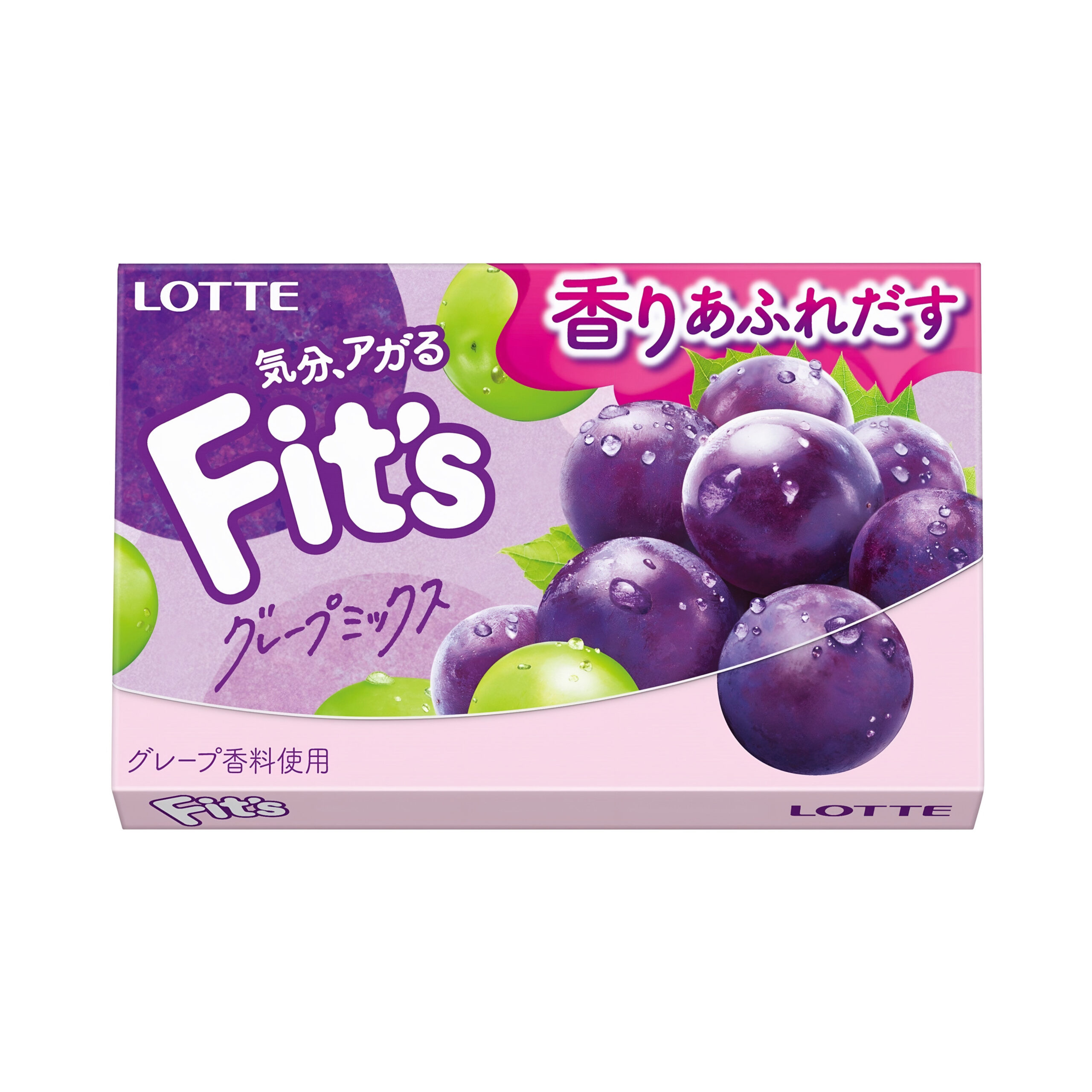Жевательная резинка FIT`S Grape MIX виноградный микс Lotte 24,6гр., Япония