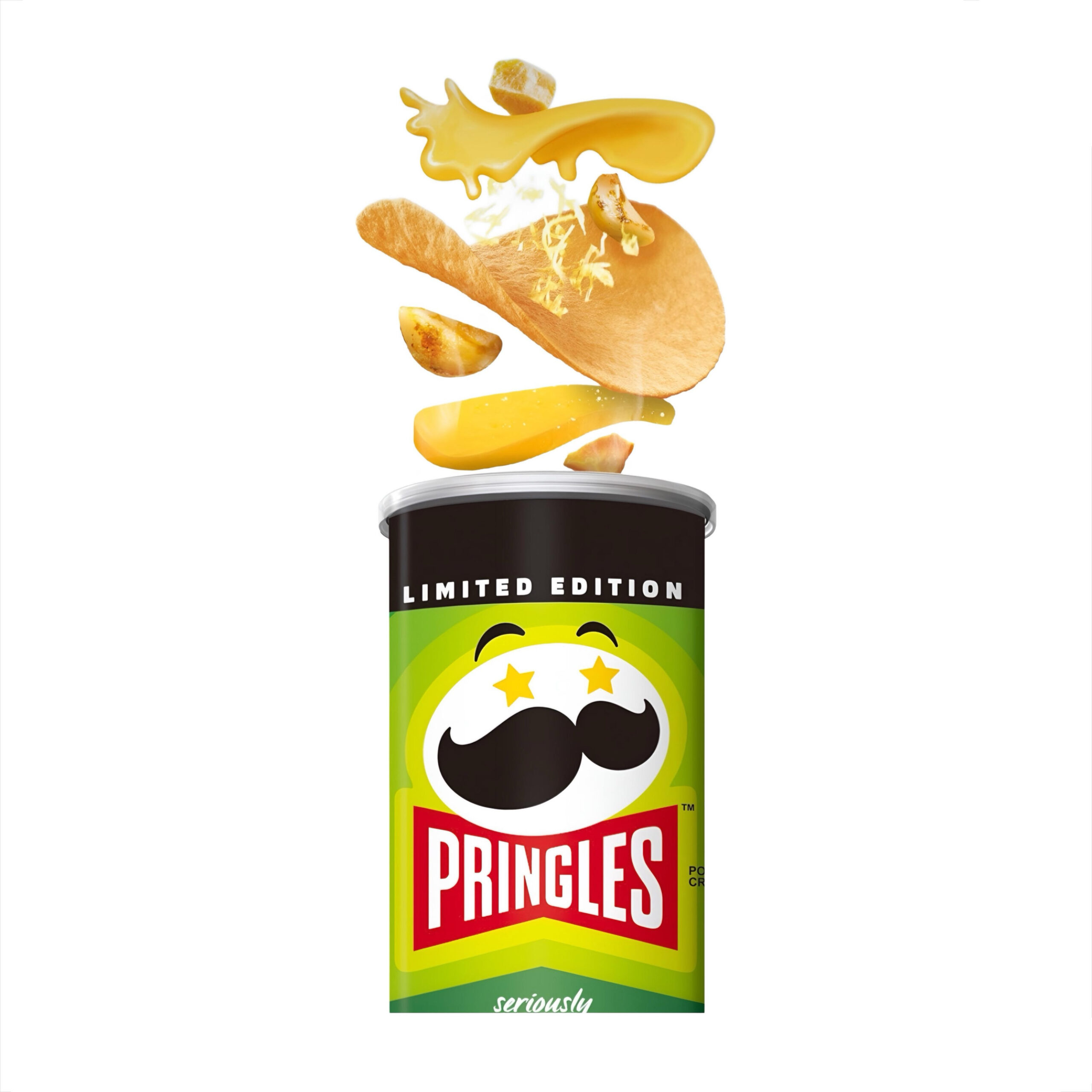 Картофельные чипсы насыщенный сырно-чесночный вкус Pringles 102гр., Корея