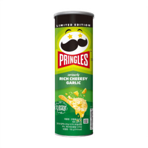 Картофельные чипсы насыщенный сырно-чесночный вкус Pringles 102гр., Корея