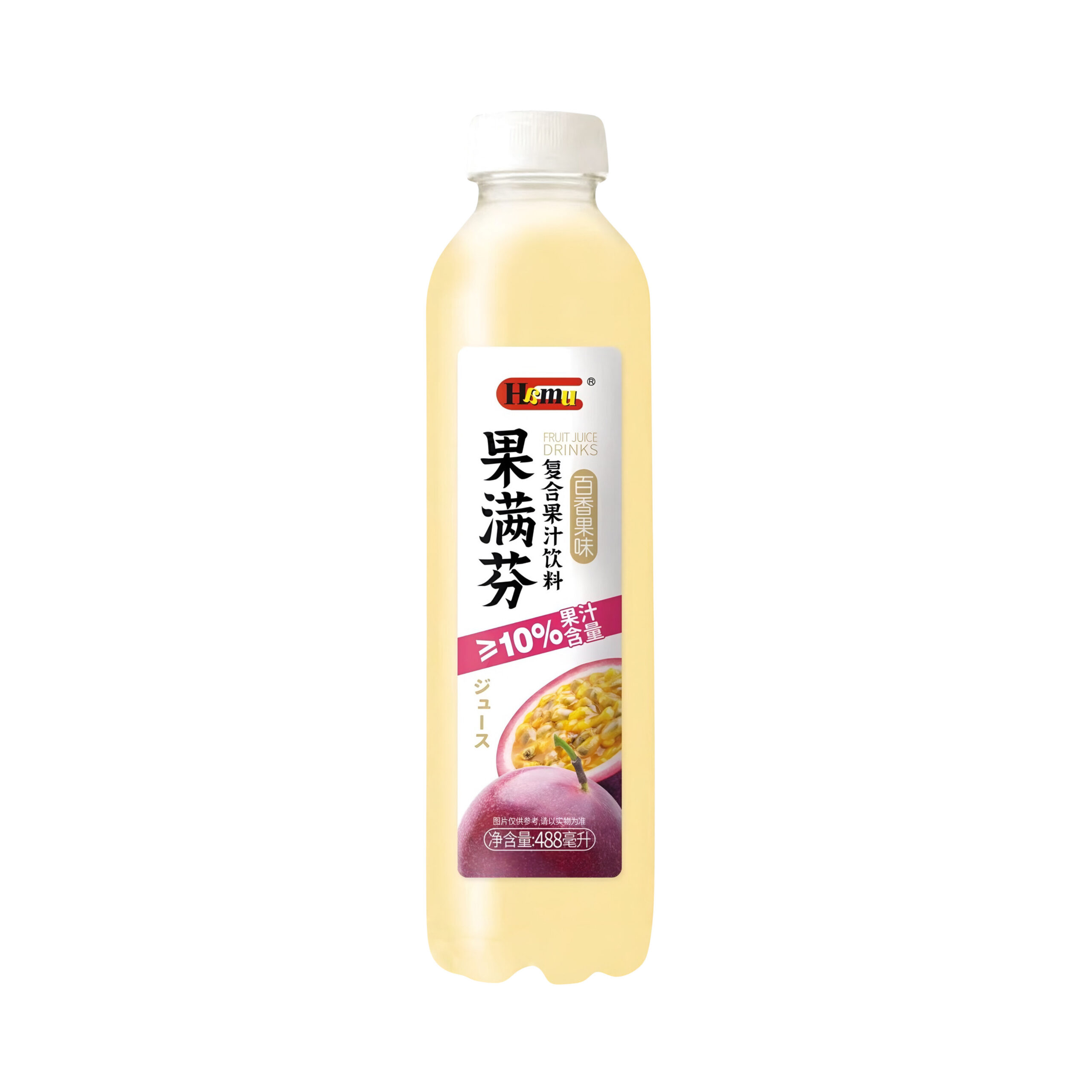 Фруктовый сокосодержащий напиток со вкусом маракуйи HAMU 488мл., Китай