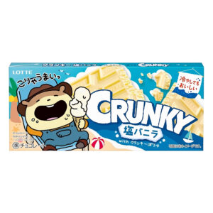 Шоколад белый соленая ваниль Crunky Salt Vanilla Lotte 48гр., Япония