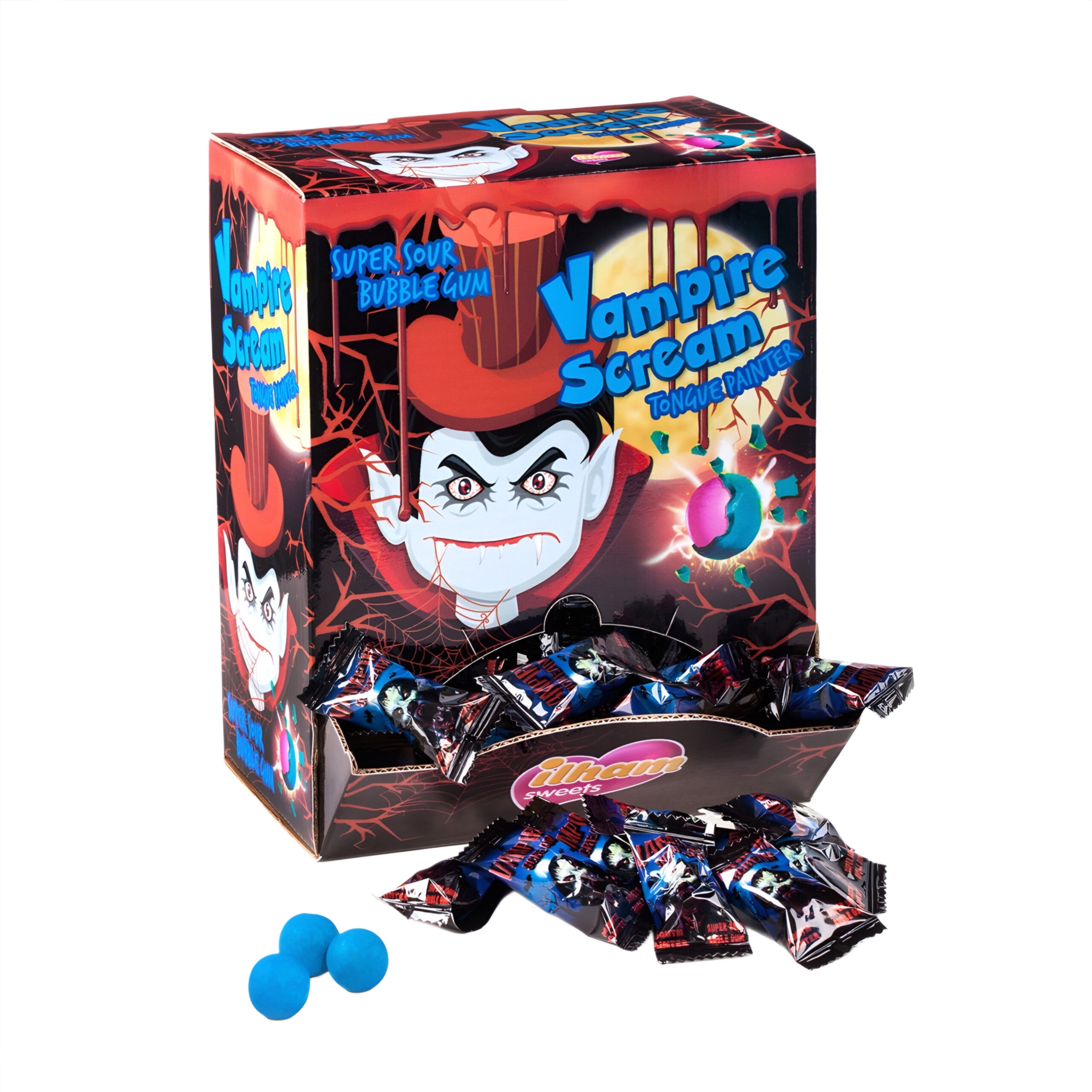 Жевательная резинка «VAMPIRE SCREAM» суперкислая Ilham Sweets 3,5гр., Турция