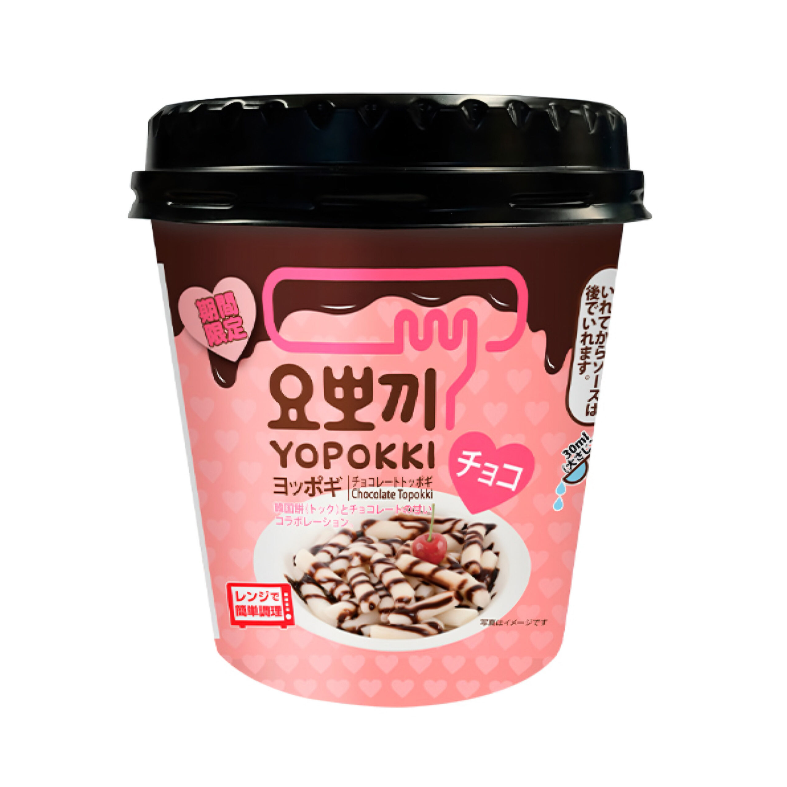 Рисовые клецки топокки «Yopokki» с шоколадным топпингом 120гр., Корея