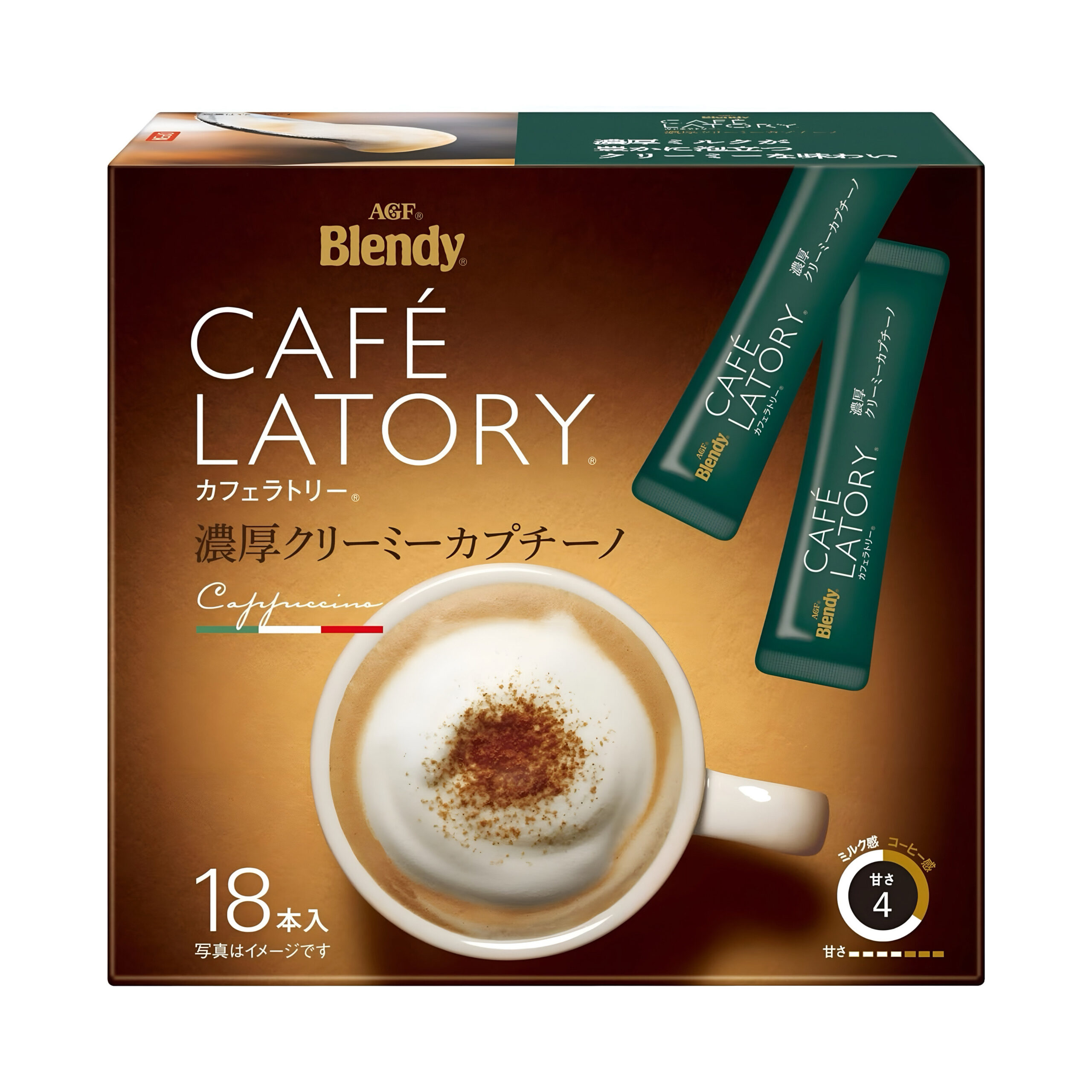 Кофе в стиках капучино со сливками AGF Blendy 207гр., Япония