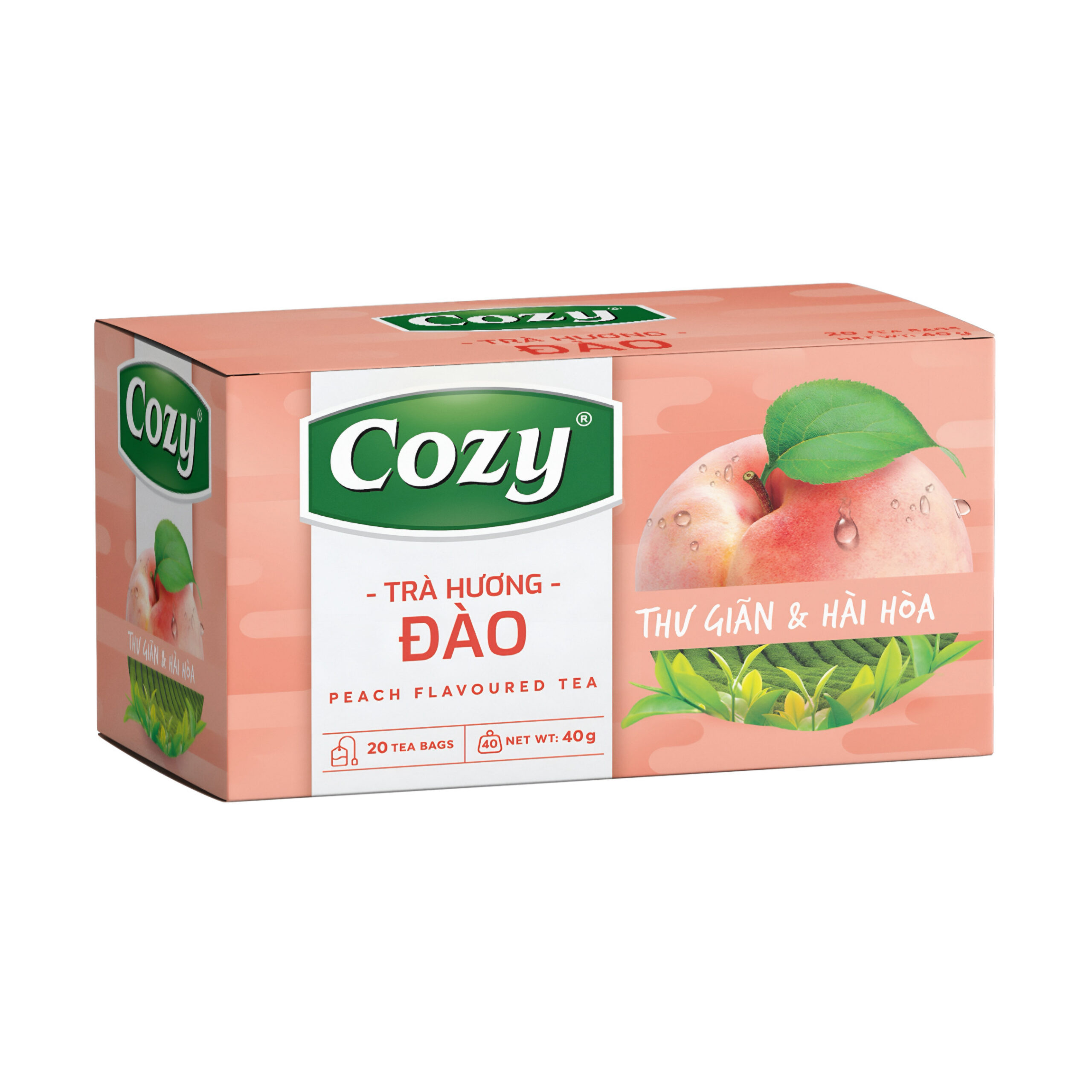 Чай вкус персика (20 пак.) Cozy 40гр., Вьетнам