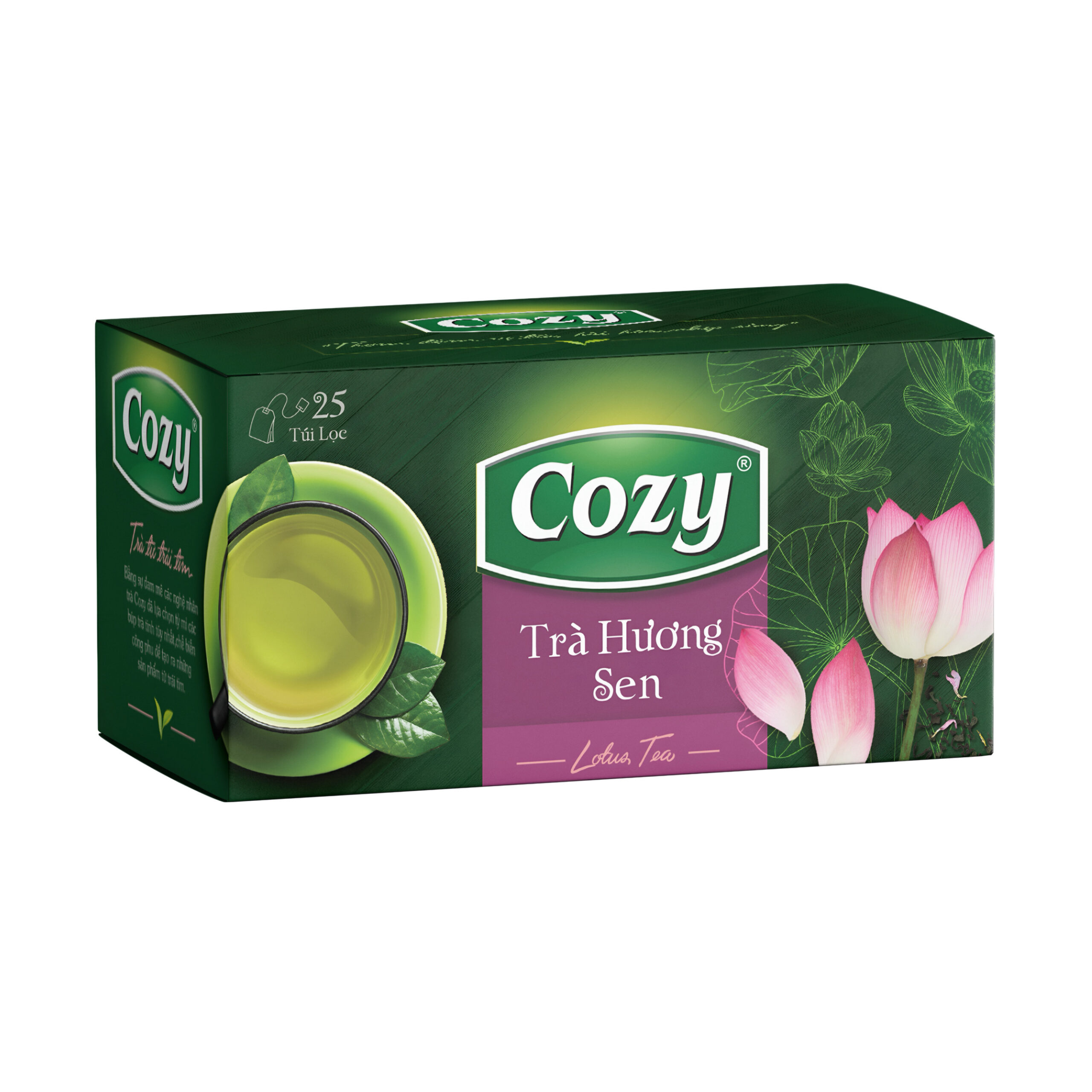 Чай вкус лотоса (25 пак.) Cozy 50гр., Вьетнам