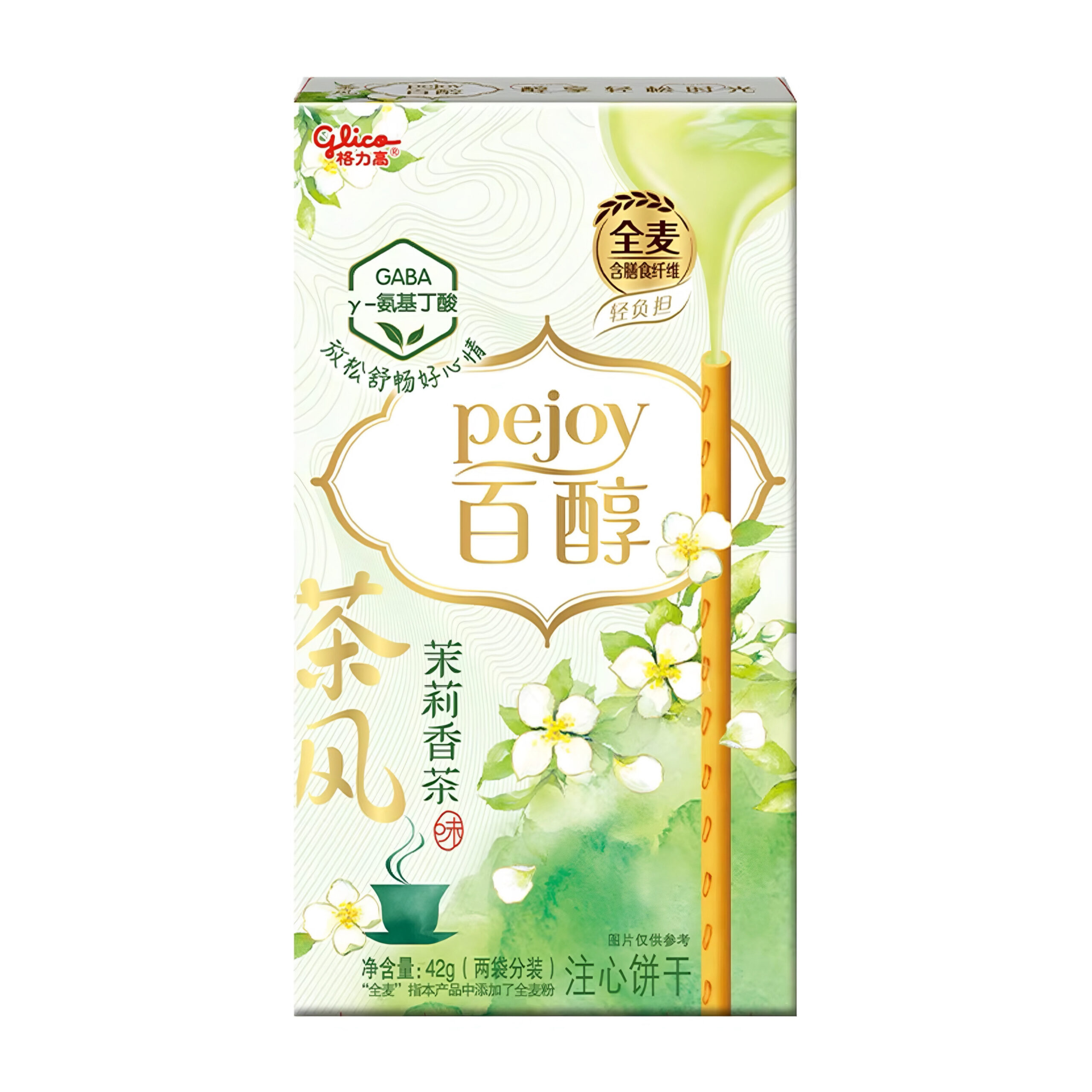 Печенье палочки PEJOY со вкусом жасминового чая Glico 42гр., Китай