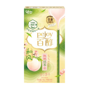 Печенье палочки PEJOY со вкусом персика и чая матча Glico 42гр., Китай