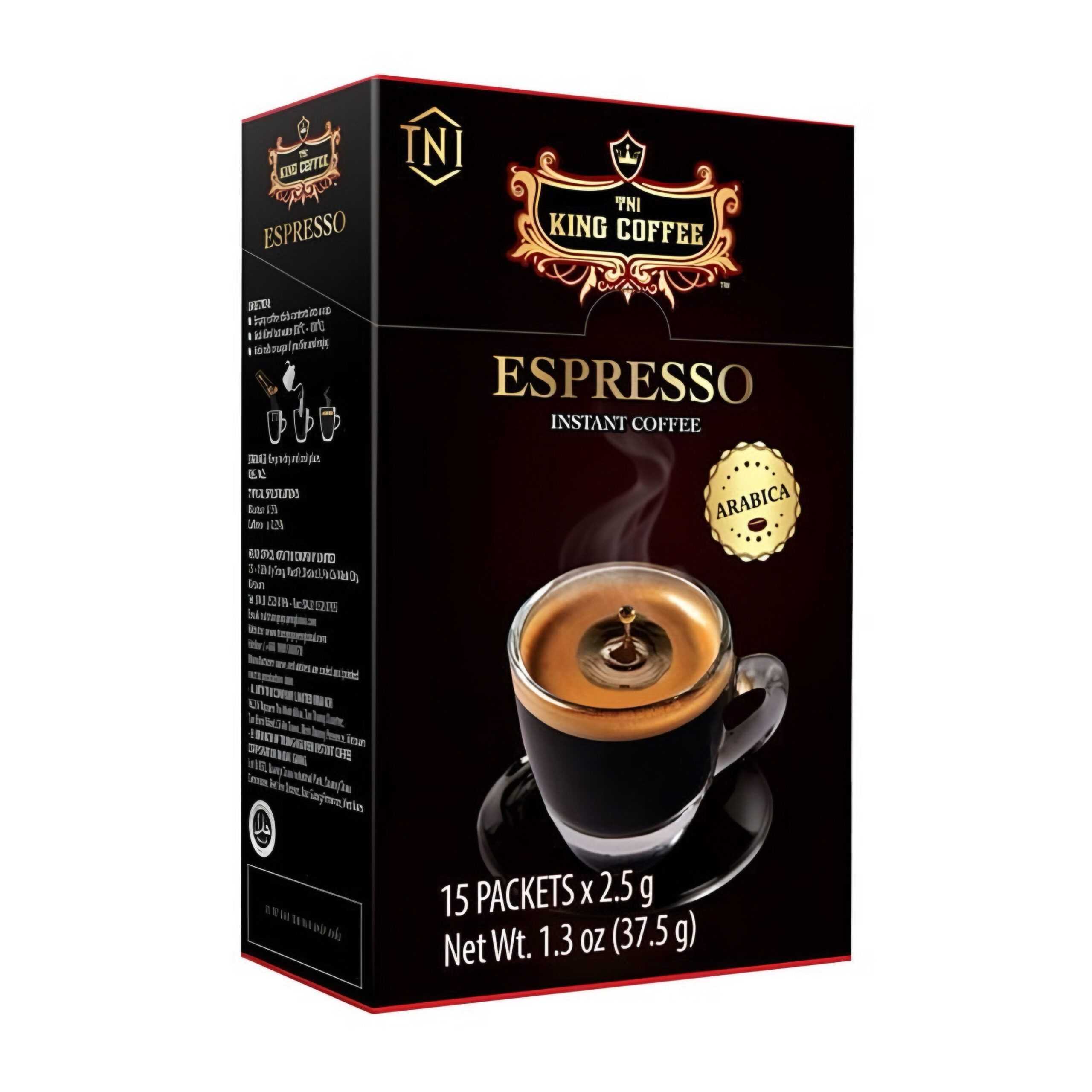 Растворимый черный кофе из зерен арабики Espresso King Coffee 37,5гр., Вьетнам