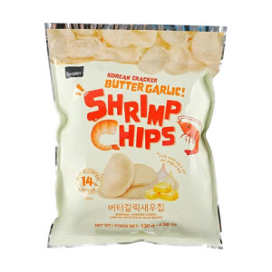 Чипсы со вкусом креветки с маслом и чесноком 130гр., Корея