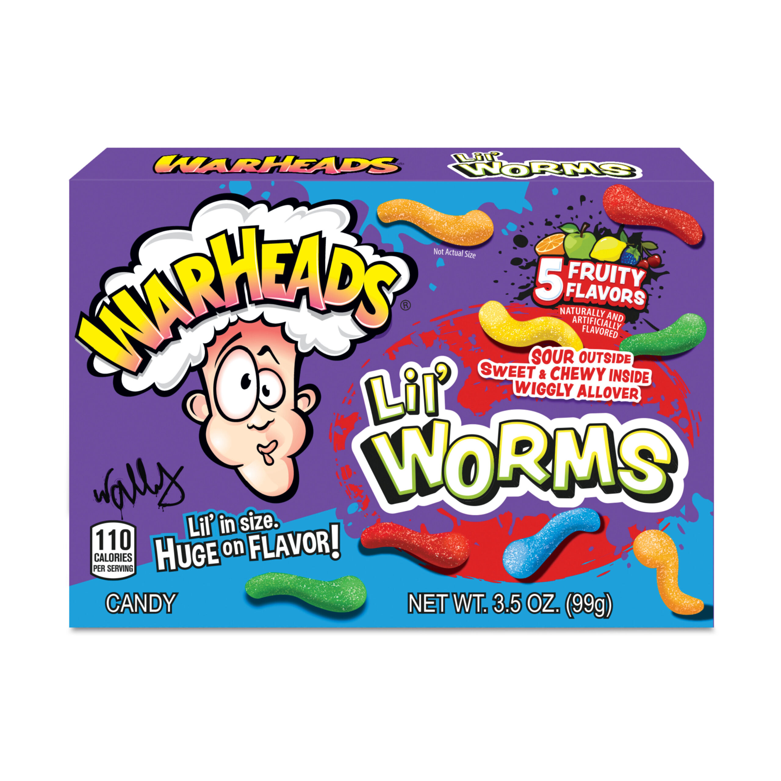 Кислый мармелад «Lil Worms» Warheads 99гр., США