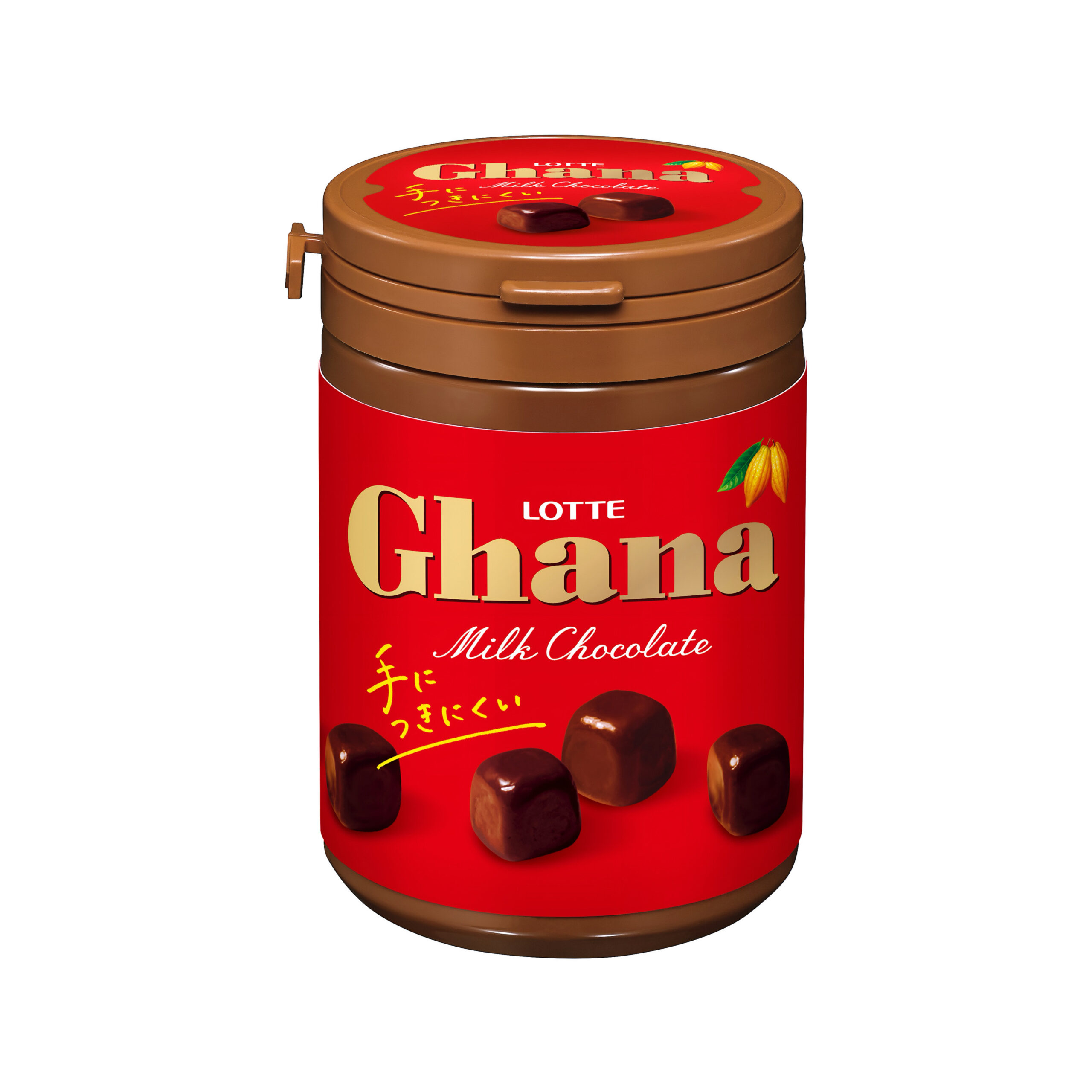 Молочный шоколад Ghana в банке Lotte 118гр., Япония