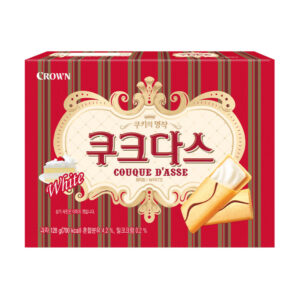 Вафли с молочным кремом Crown 128гр., Корея