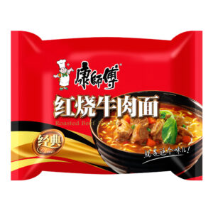 Лапша б/п со вкусом тушеной говядины Kang Shi Fu 104гр., Китай