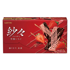Шоколад Sasha со вкусом клубники Lotte 69гр., Япония