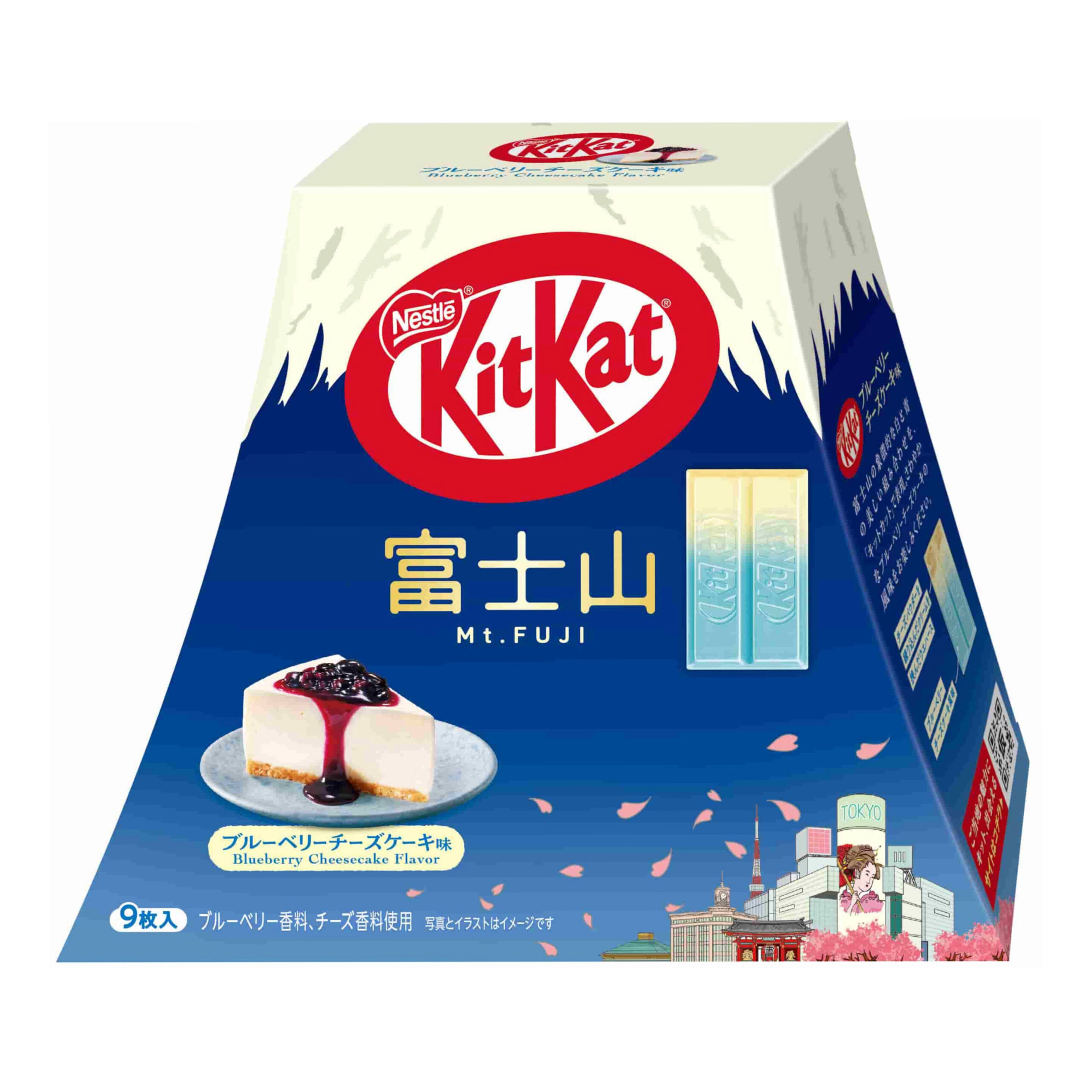 Коллекционный шоколад черничный чизкейк Kitkat Mt. Fuji 116гр., Япония