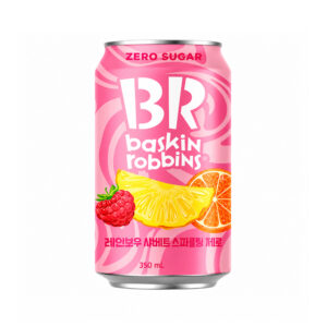 Газированный напиток со вкусом фруктовый микс б/сахара Baskin Robbins 350мл., Корея