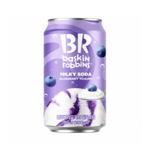 Газированный напиток со вкусом черничного йогурта Baskin Robbins 350мл., Корея